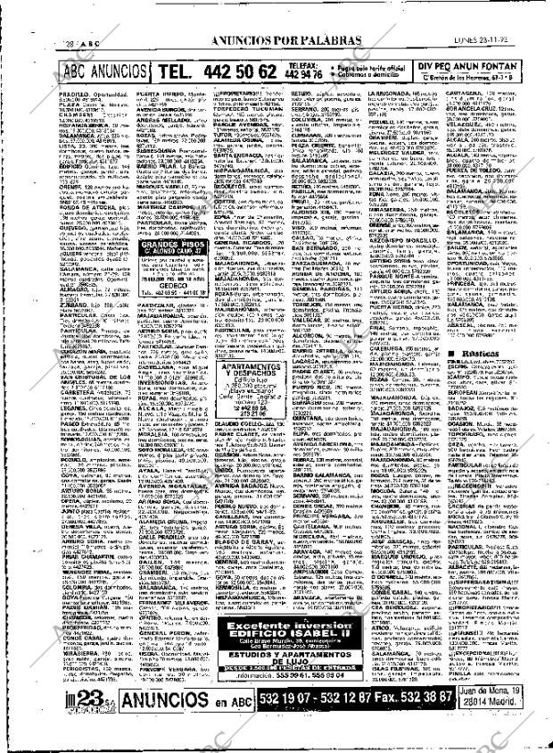 ABC MADRID 23-11-1992 página 128