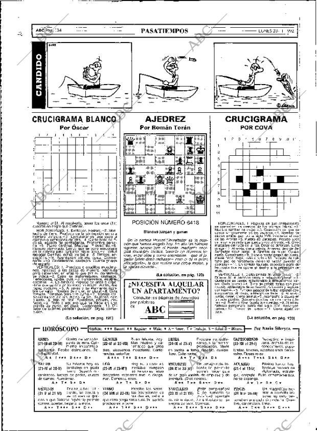 ABC MADRID 23-11-1992 página 134