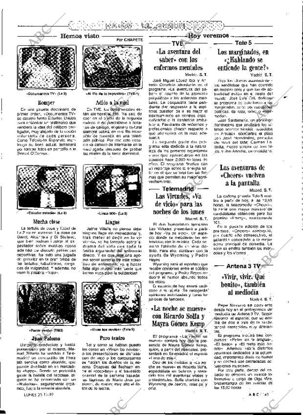 ABC MADRID 23-11-1992 página 141