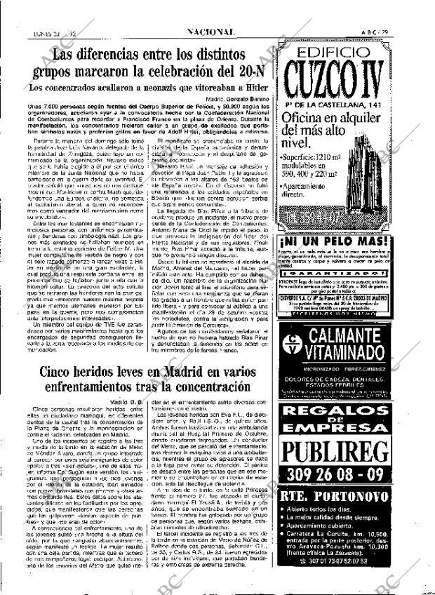 ABC MADRID 23-11-1992 página 29