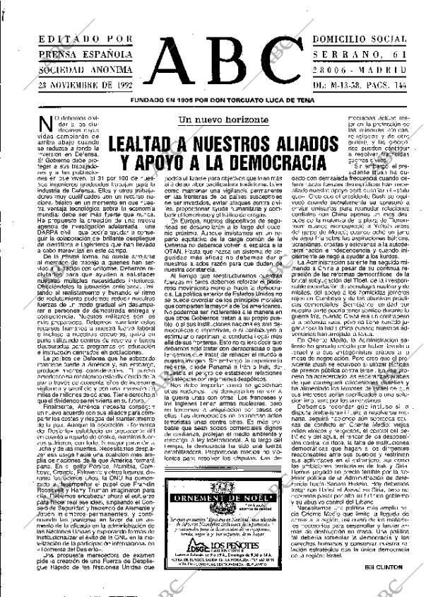 ABC MADRID 23-11-1992 página 3
