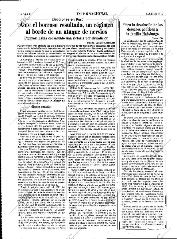 ABC MADRID 23-11-1992 página 32