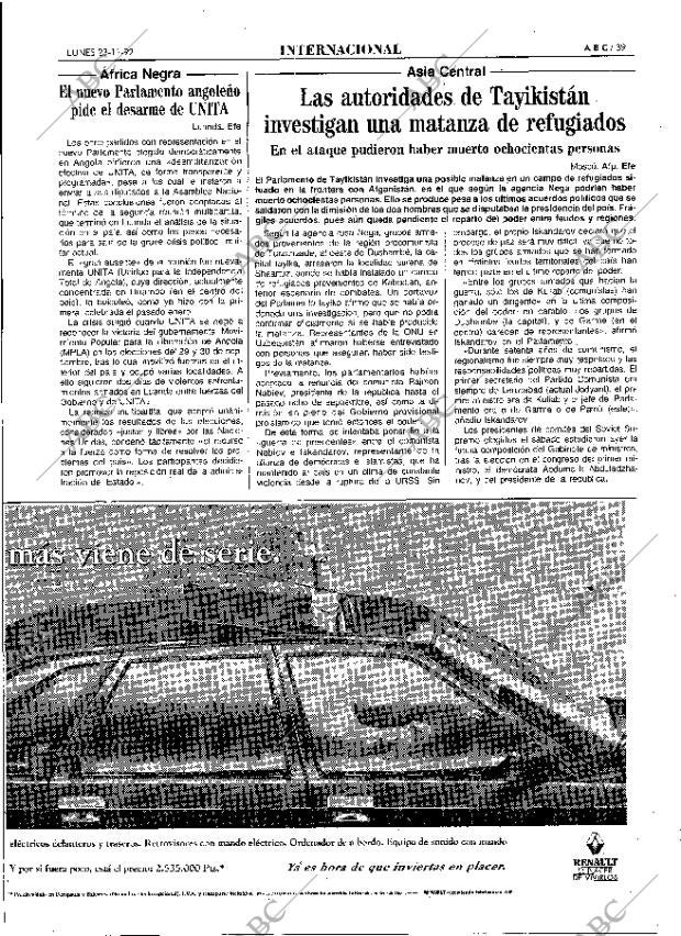 ABC MADRID 23-11-1992 página 39
