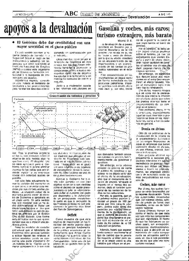 ABC MADRID 23-11-1992 página 45