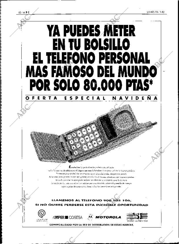 ABC MADRID 23-11-1992 página 62