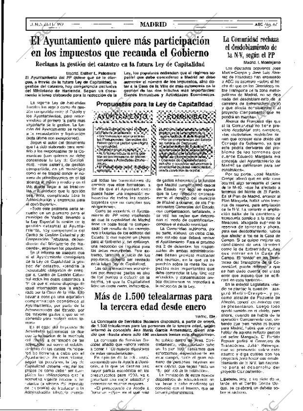 ABC MADRID 23-11-1992 página 67