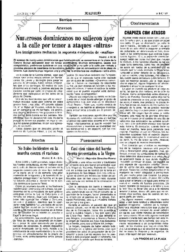 ABC MADRID 23-11-1992 página 69