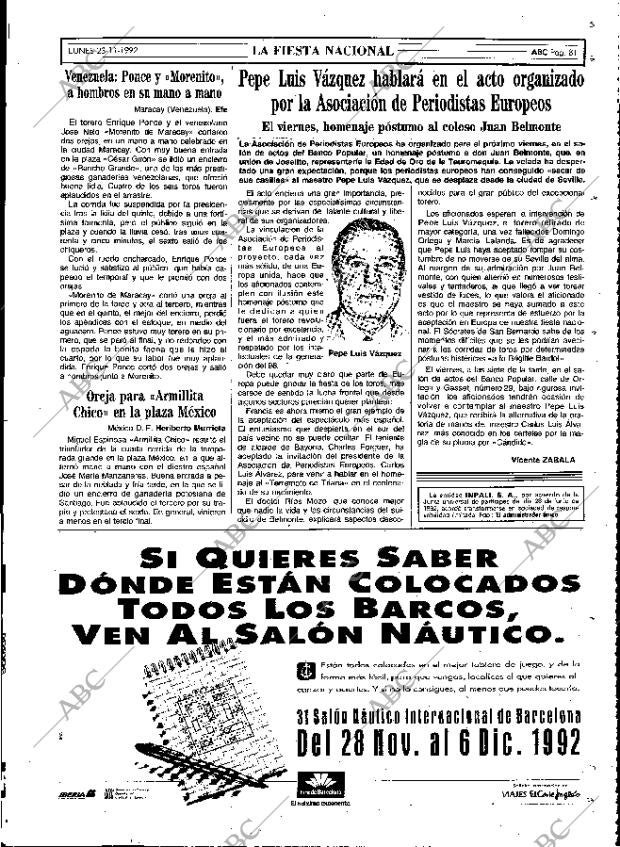 ABC MADRID 23-11-1992 página 81