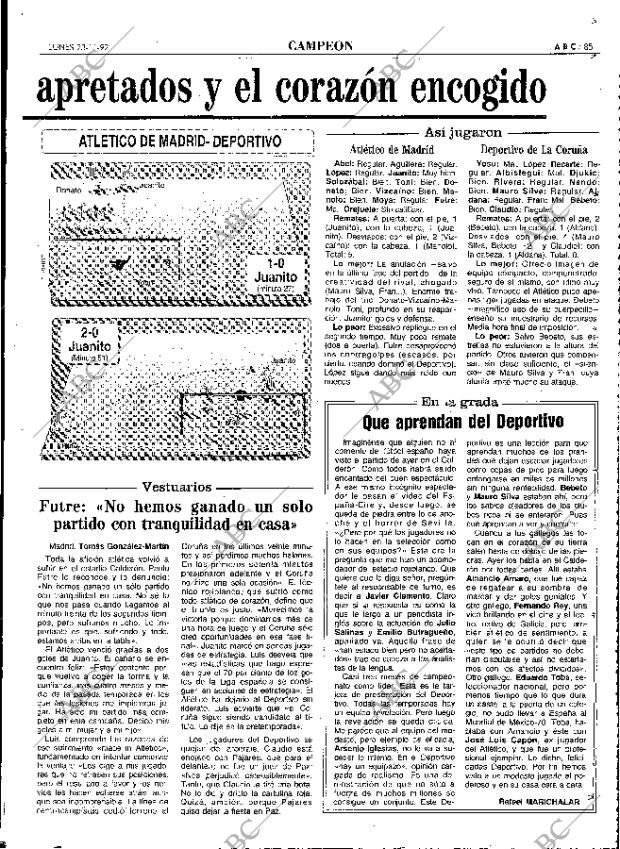 ABC MADRID 23-11-1992 página 85