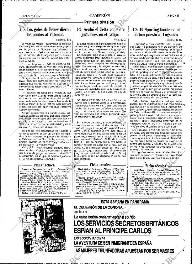 ABC MADRID 23-11-1992 página 89