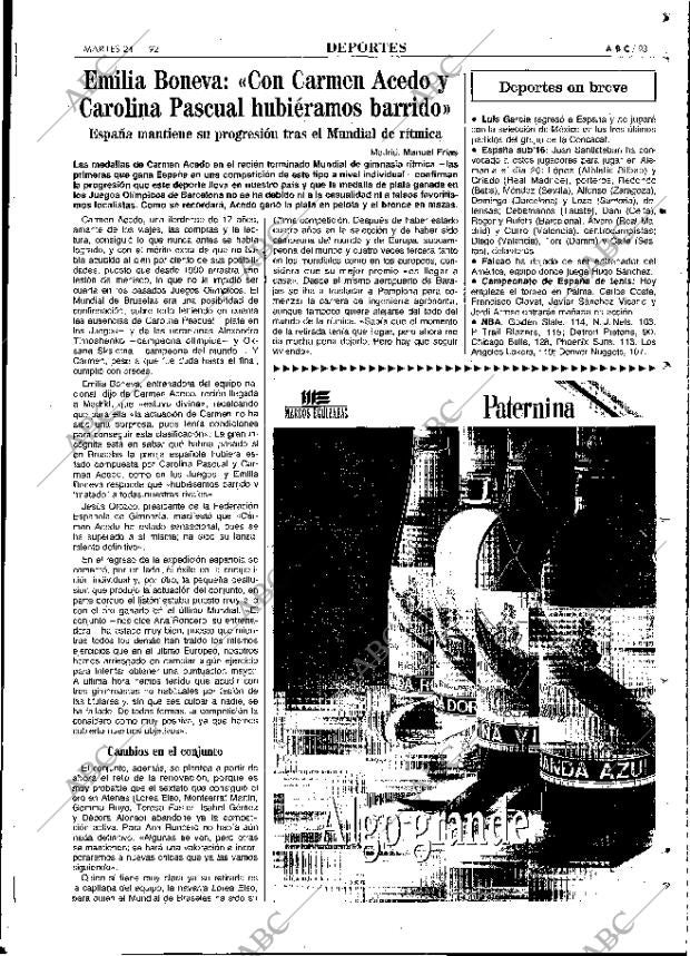 ABC MADRID 24-11-1992 página 93