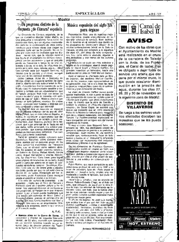 ABC MADRID 27-11-1992 página 109