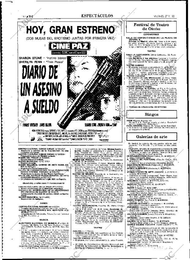 ABC MADRID 27-11-1992 página 114