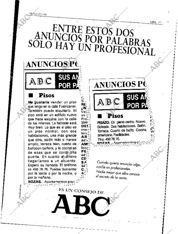 ABC MADRID 27-11-1992 página 121