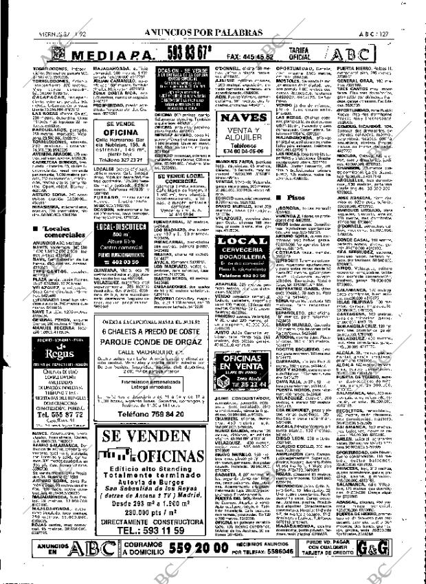 ABC MADRID 27-11-1992 página 127
