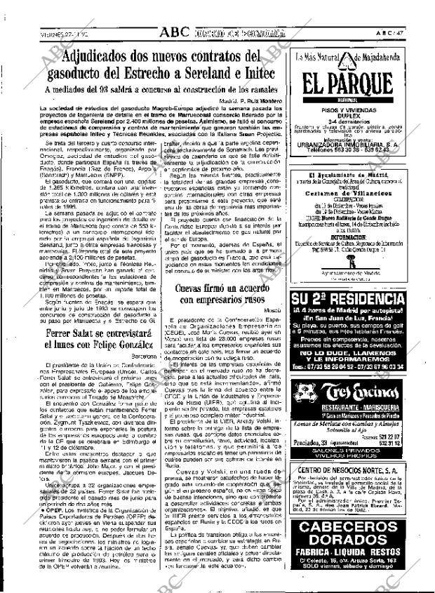 ABC MADRID 27-11-1992 página 47