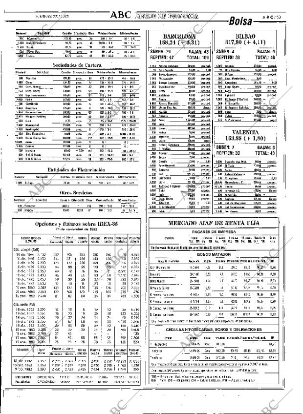 ABC MADRID 27-11-1992 página 53