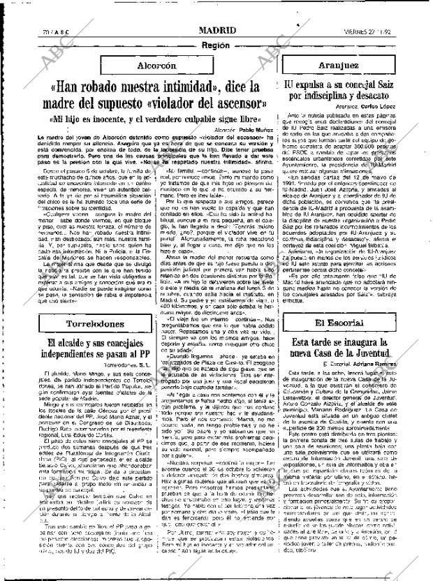 ABC MADRID 27-11-1992 página 70