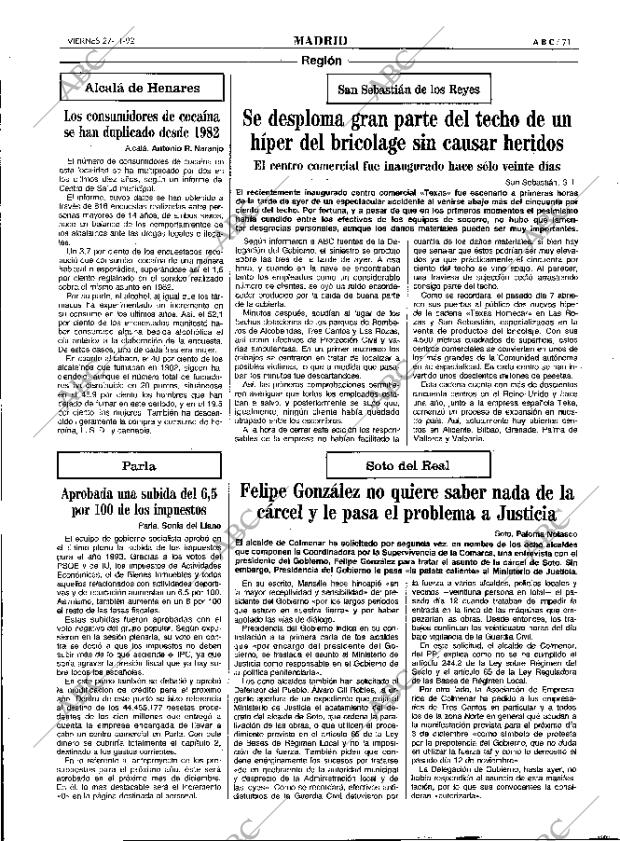 ABC MADRID 27-11-1992 página 71