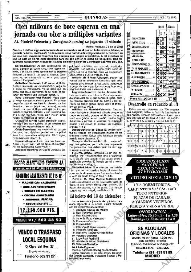 ABC MADRID 01-12-1992 página 100