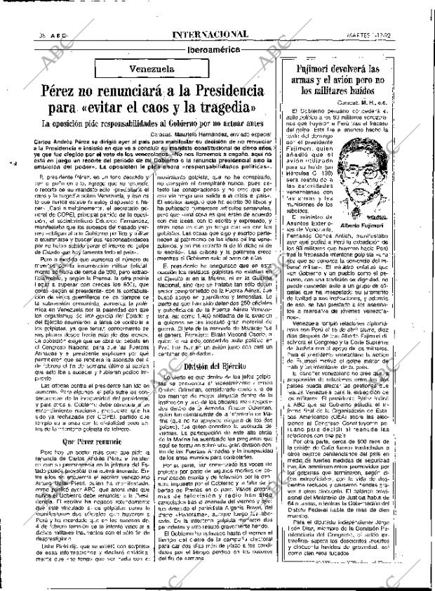 ABC MADRID 01-12-1992 página 38