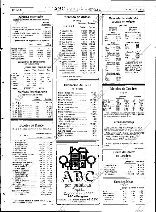 ABC SEVILLA 02-12-1992 página 80