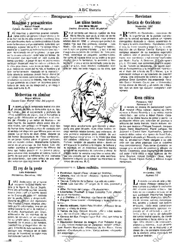 CULTURAL MADRID 04-12-1992 página 22
