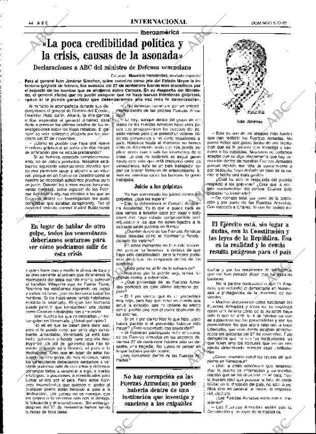 ABC MADRID 06-12-1992 página 44