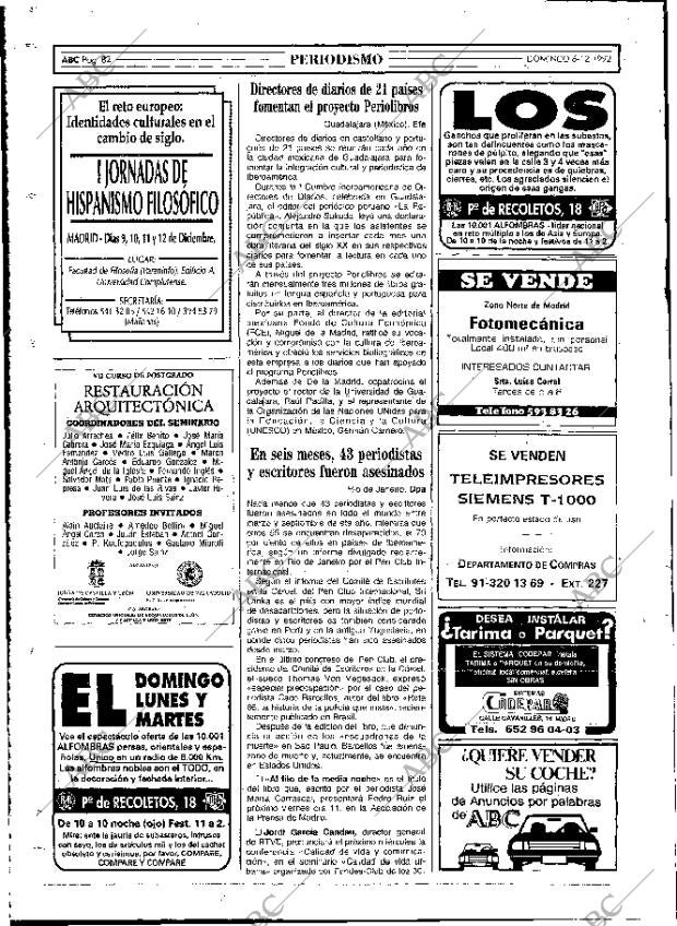 ABC MADRID 06-12-1992 página 82