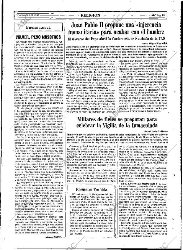 ABC MADRID 06-12-1992 página 85