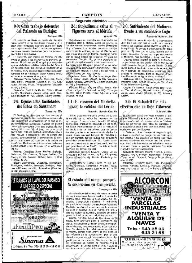 ABC MADRID 07-12-1992 página 84