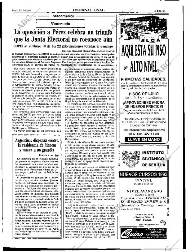 ABC SEVILLA 08-12-1992 página 33