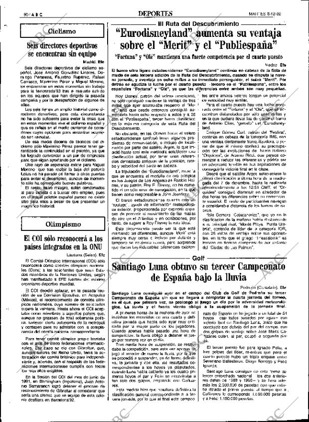 ABC SEVILLA 08-12-1992 página 90