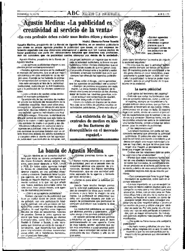 ABC MADRID 13-12-1992 página 53