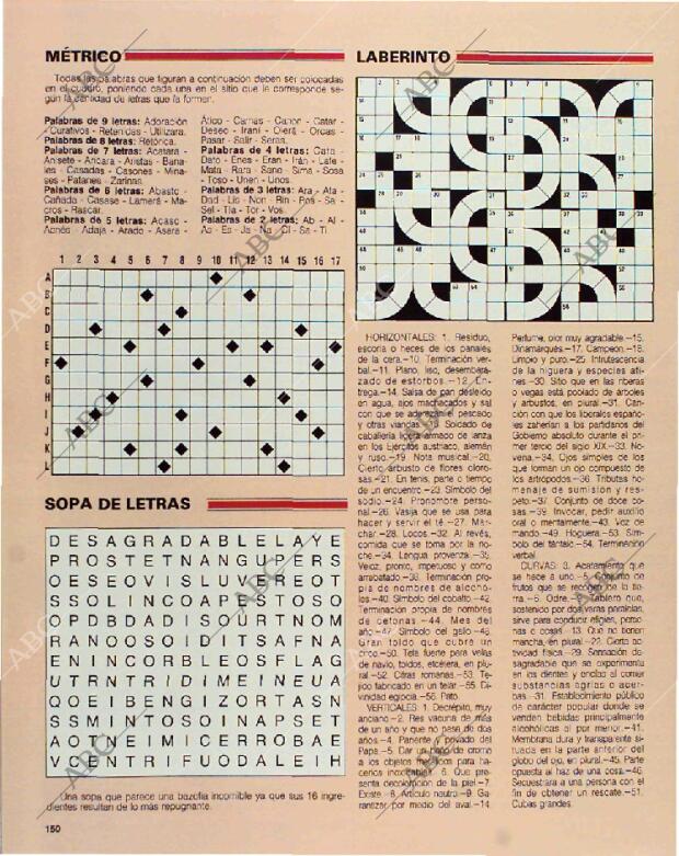 BLANCO Y NEGRO MADRID 13-12-1992 página 150