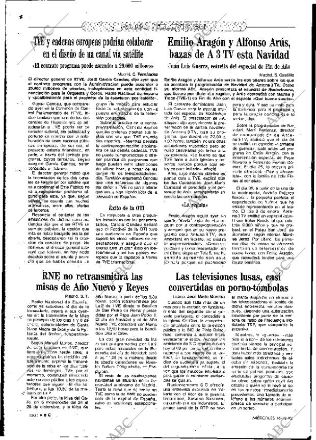ABC MADRID 16-12-1992 página 130