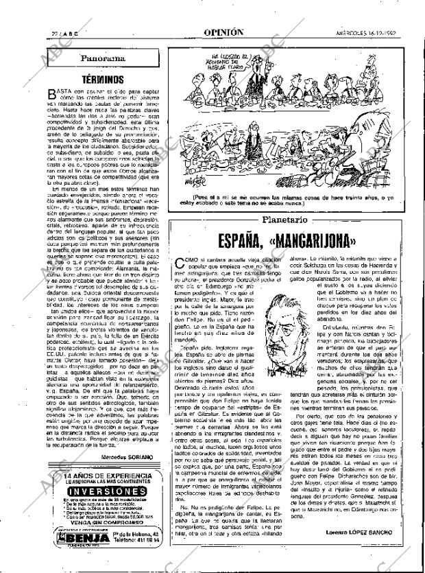 ABC MADRID 16-12-1992 página 22