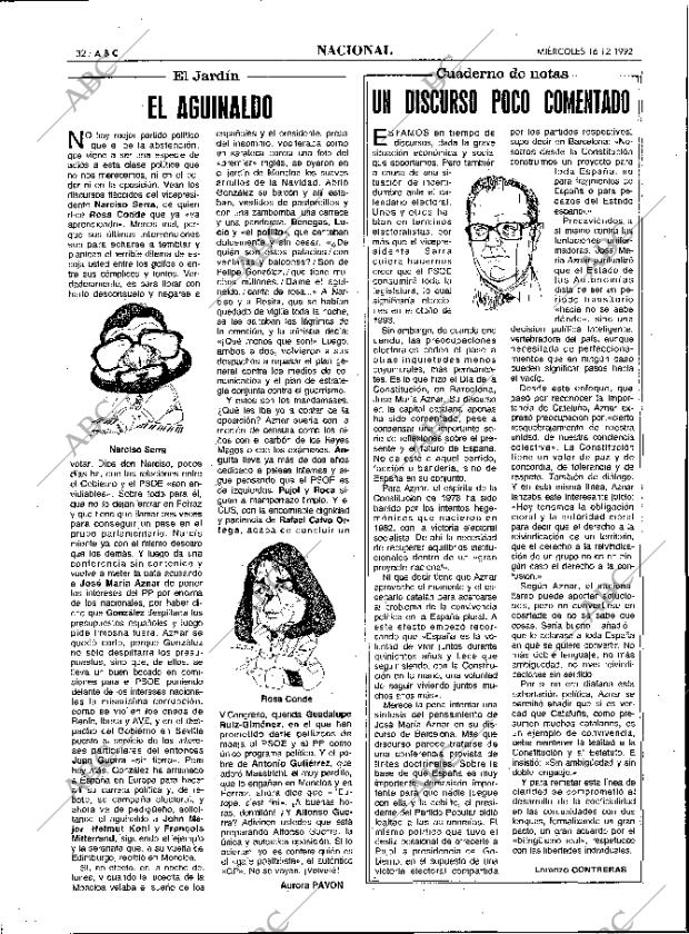 ABC MADRID 16-12-1992 página 32