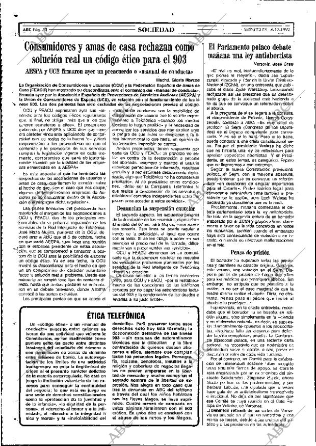 ABC MADRID 16-12-1992 página 88