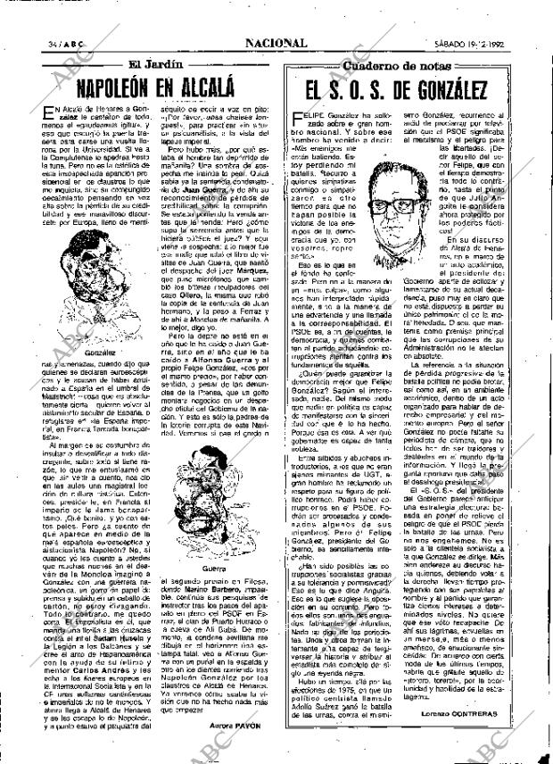 ABC MADRID 19-12-1992 página 34