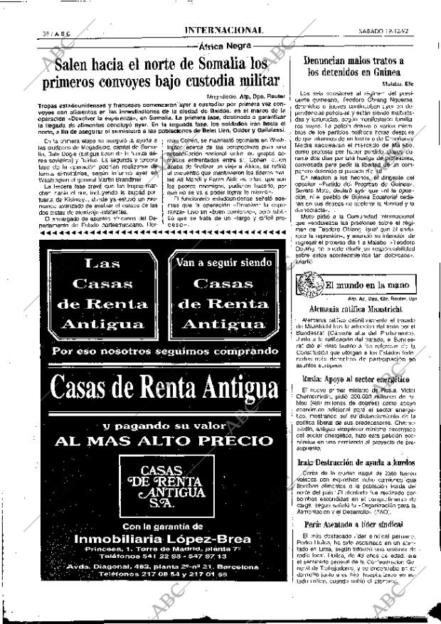 ABC MADRID 19-12-1992 página 38