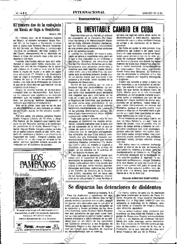 ABC MADRID 19-12-1992 página 42