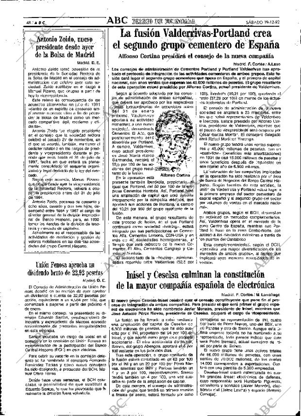 ABC MADRID 19-12-1992 página 48