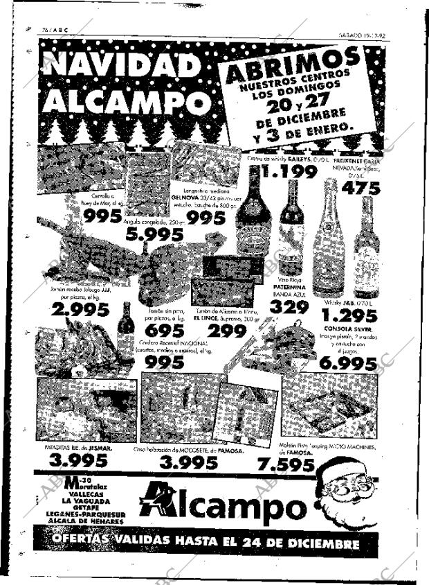 ABC MADRID 19-12-1992 página 76