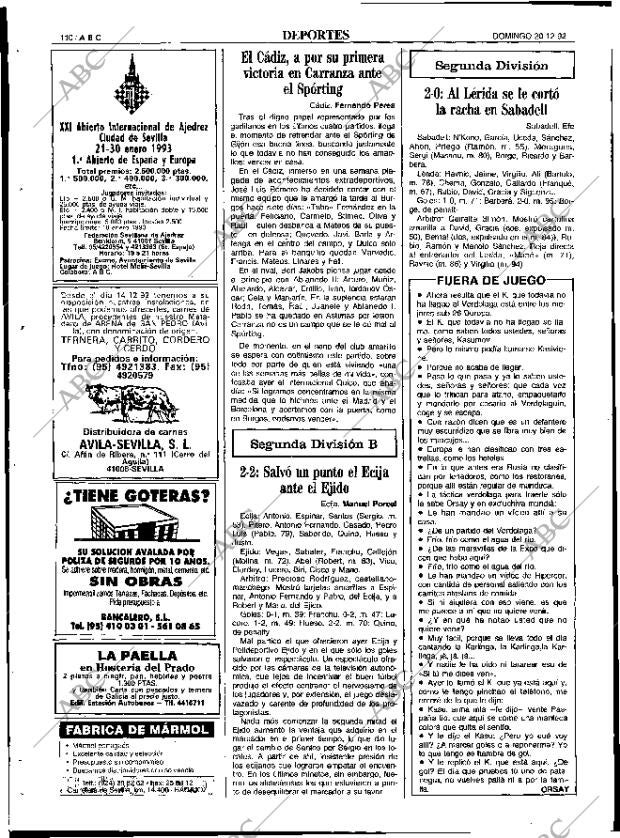 ABC SEVILLA 20-12-1992 página 110