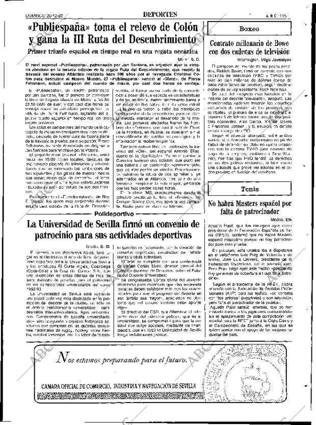 ABC SEVILLA 20-12-1992 página 115