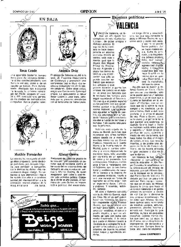 ABC SEVILLA 20-12-1992 página 25