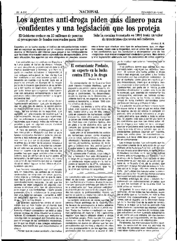 ABC SEVILLA 20-12-1992 página 28