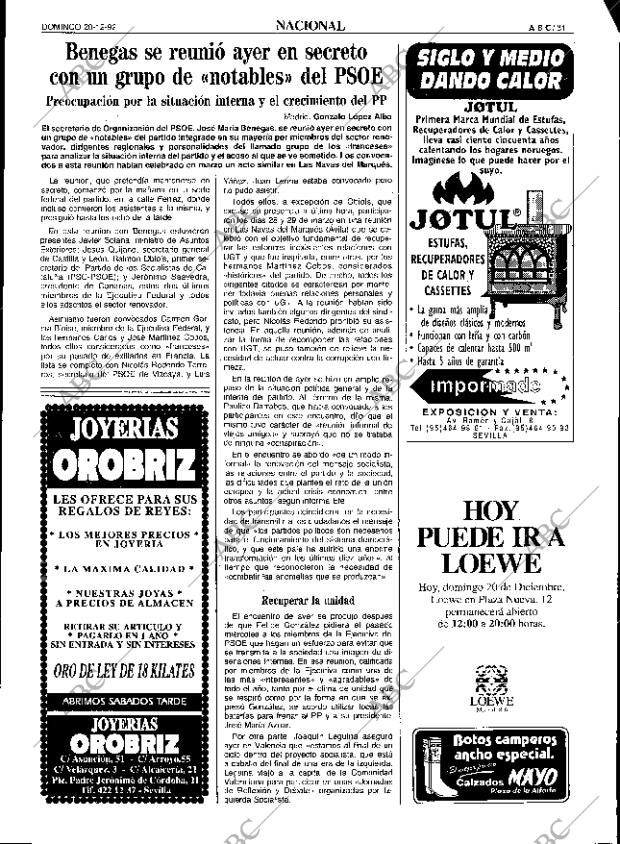ABC SEVILLA 20-12-1992 página 31