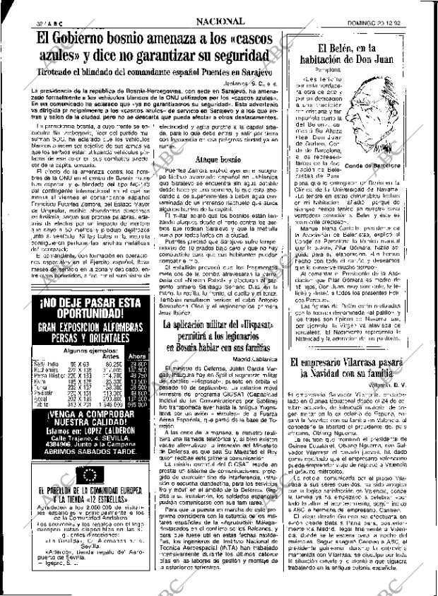 ABC SEVILLA 20-12-1992 página 32